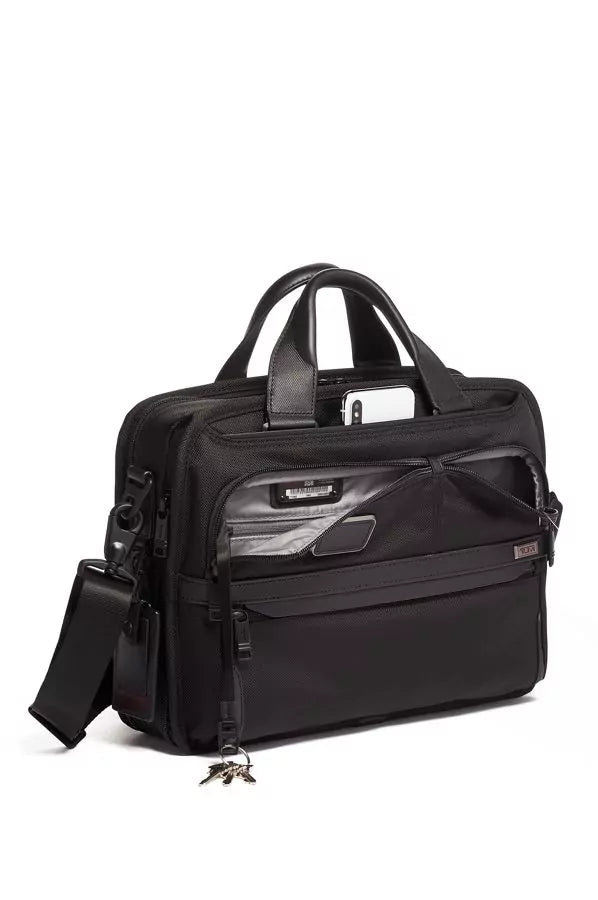 Alpha 3 - Small Screen Expandable Laptop Brief - Black