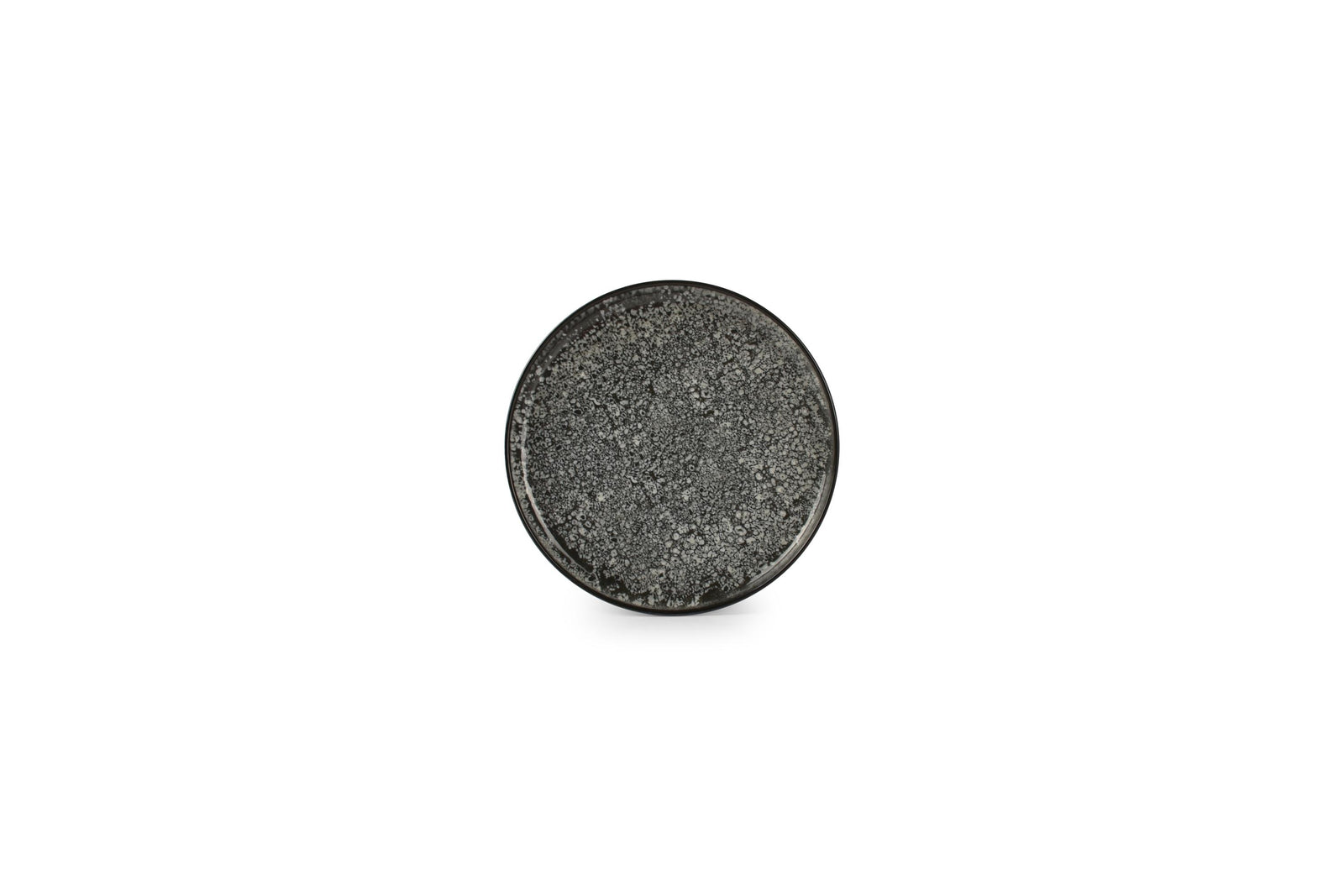 Ona - Assiette plate 20cm noir Gravel - set/2
