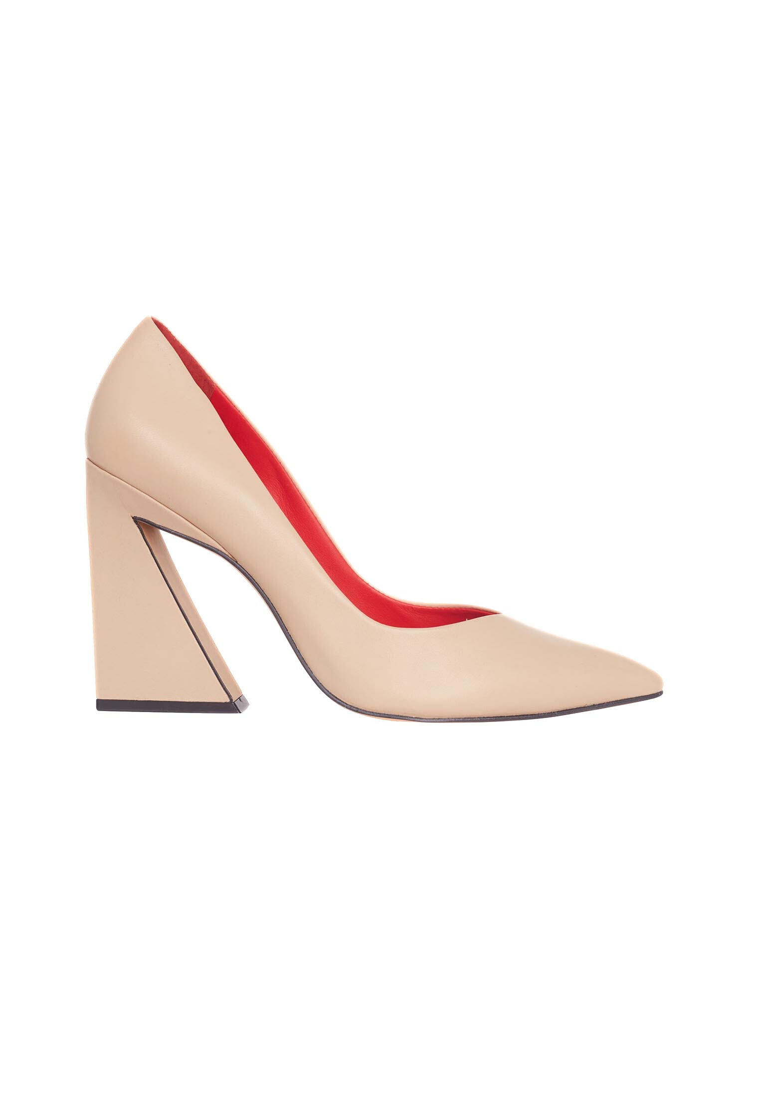 Maraca Pumps met Blokhak - Verhoog Uw Stijl met Comfort - Beige