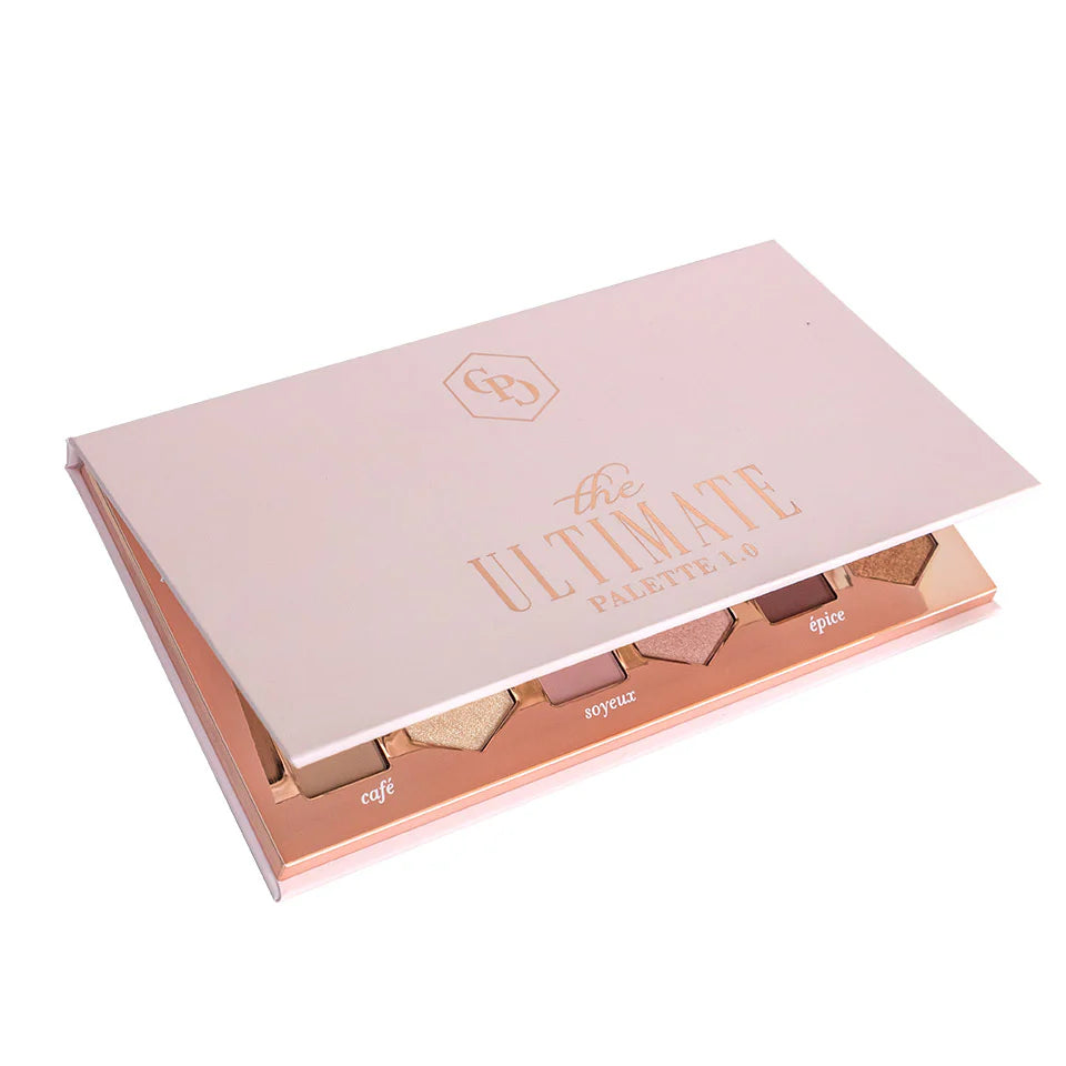 Cent Pur Cent - The Ultimate Eyeshadow Palette 1,0 + Cent Pur Cent Flat Creamy Eyeshadow Brush 18
