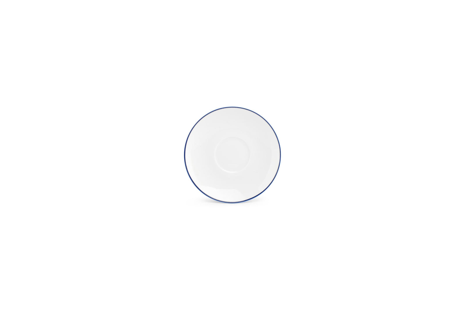 S&P - Basic White Schotel 14,5cm blue rim Basic White - 1 SET - 6 stuks