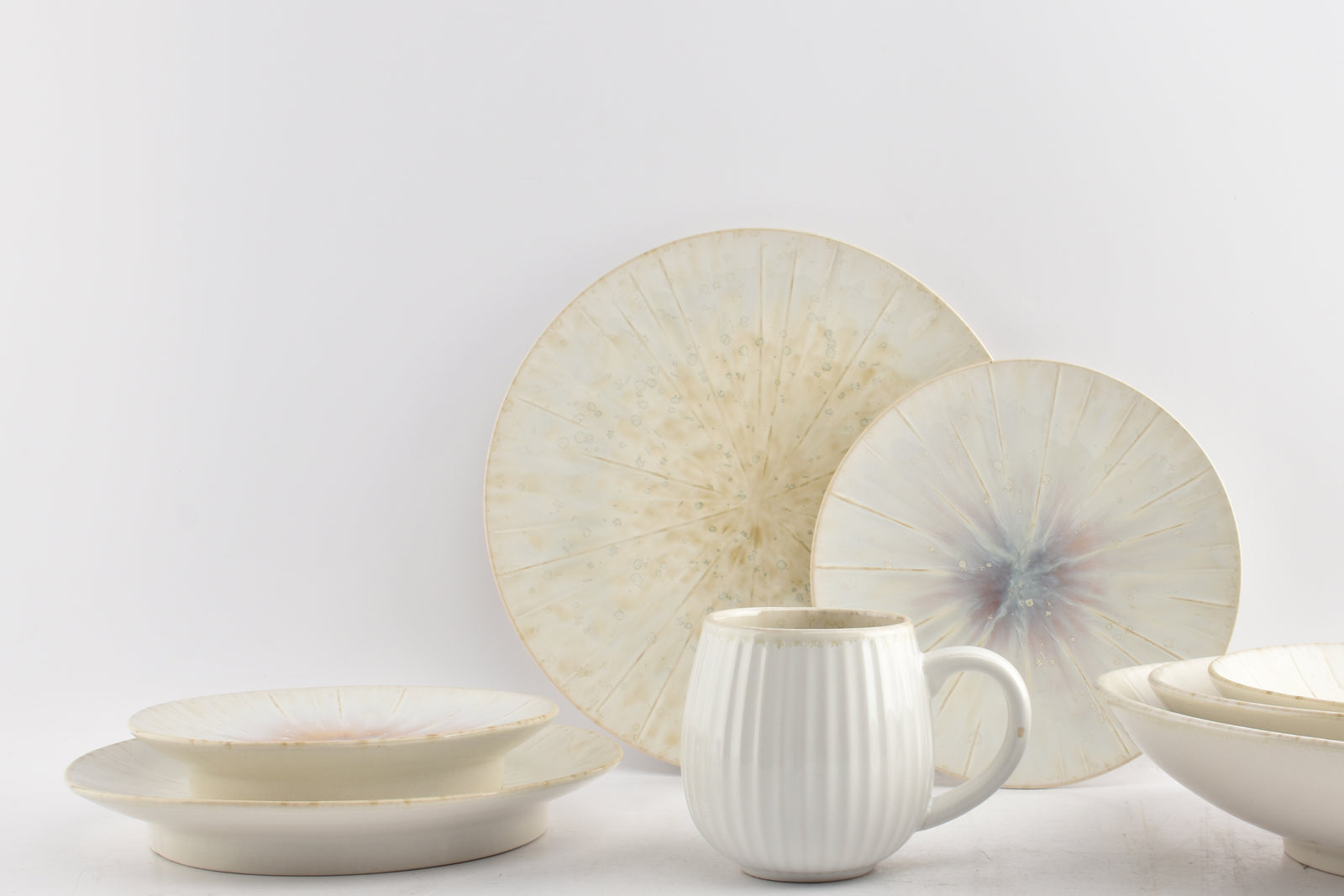 S&P - Plat bord 23,5xH3,5cm wit Eclipse - 1 SET - 4 stuks