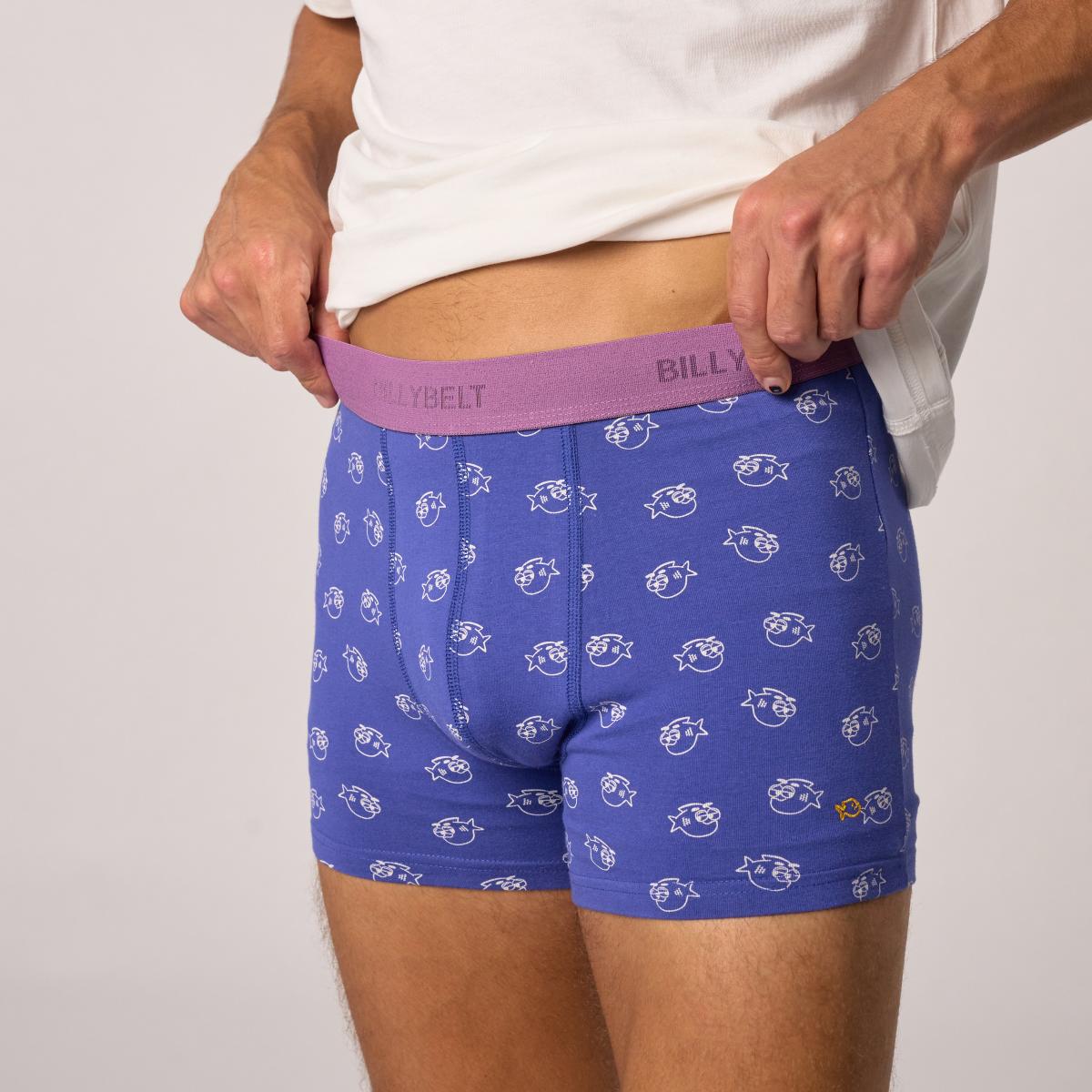 Boxershort van biologisch katoen - Billycool - Blauw