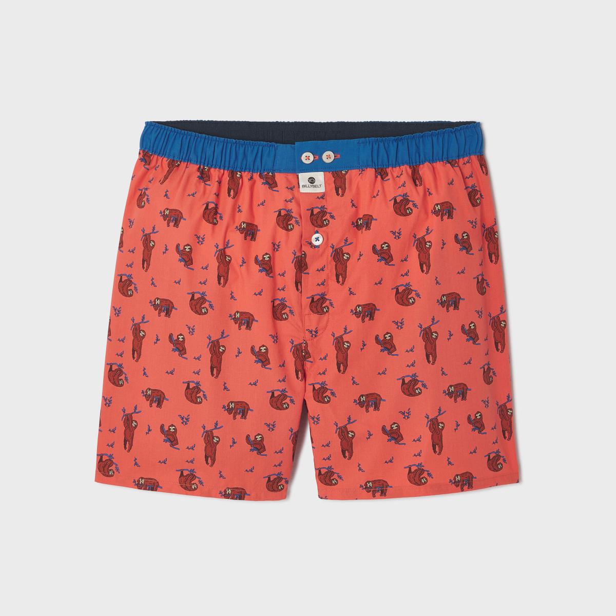 Wijde boxershort van 100% biologisch katoen - Flash - Oranje