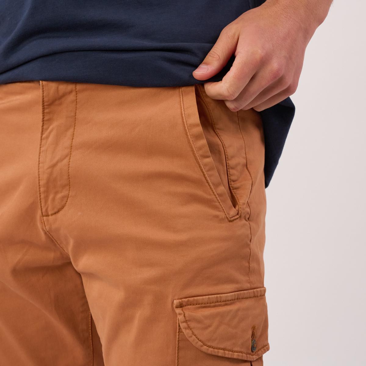 Pantalon cargo - Camel - Marron