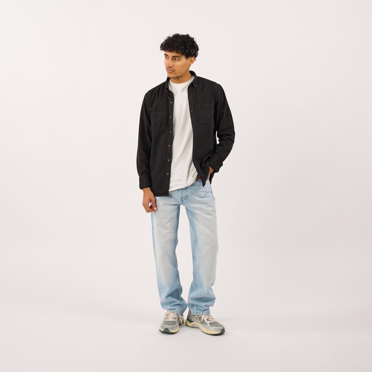 Denim hemd - Zwart