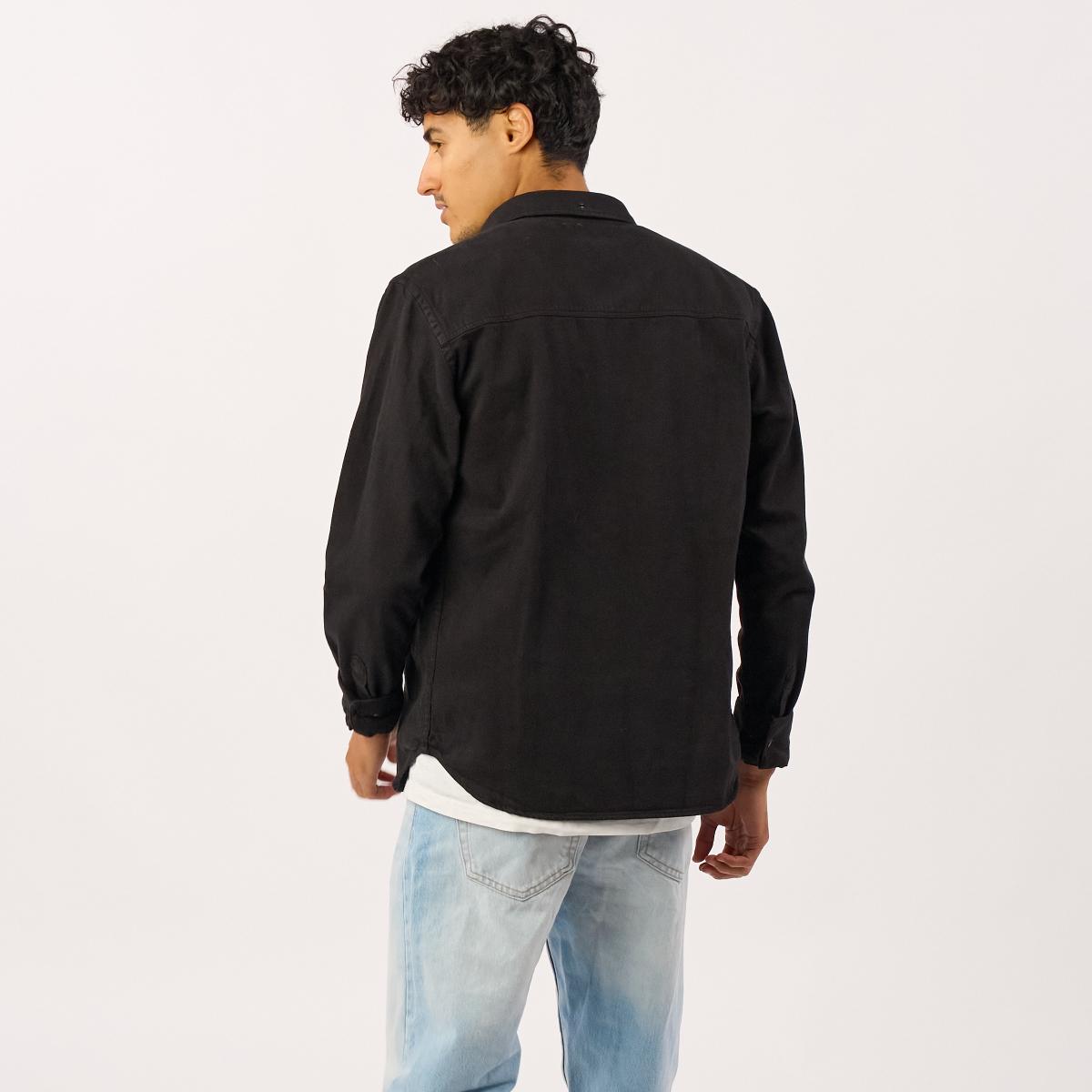 Denim hemd - Zwart