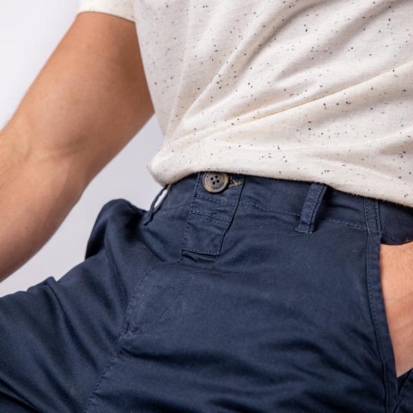 Chinobroek - Marine - Blauw
