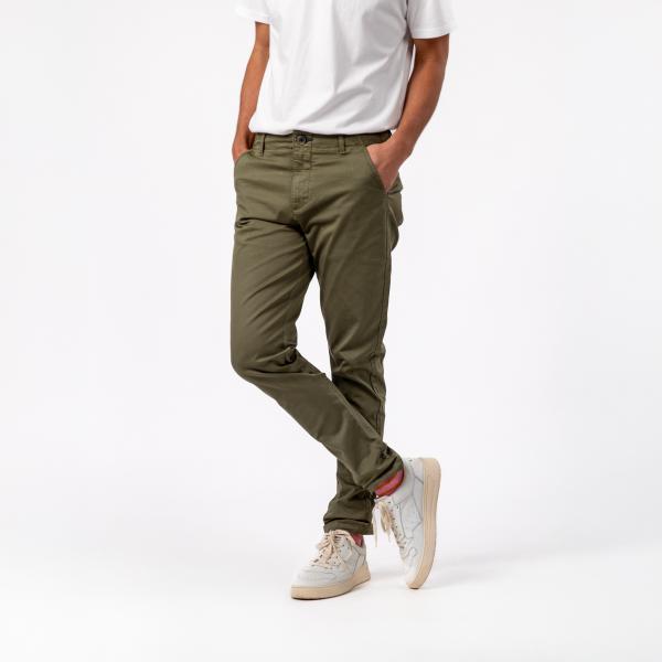 Pantalon chino - Kaki - Vert