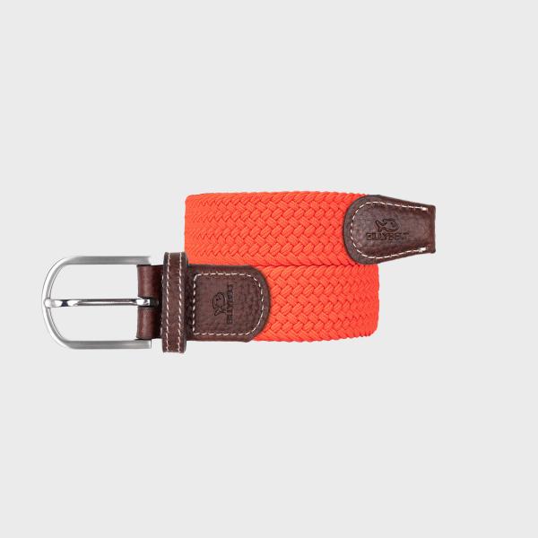 Effen gevlochten riem - Ercolano-oranje