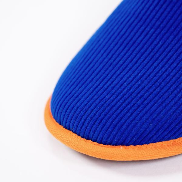 Chaussons en velours côtelé - Bleu électrique