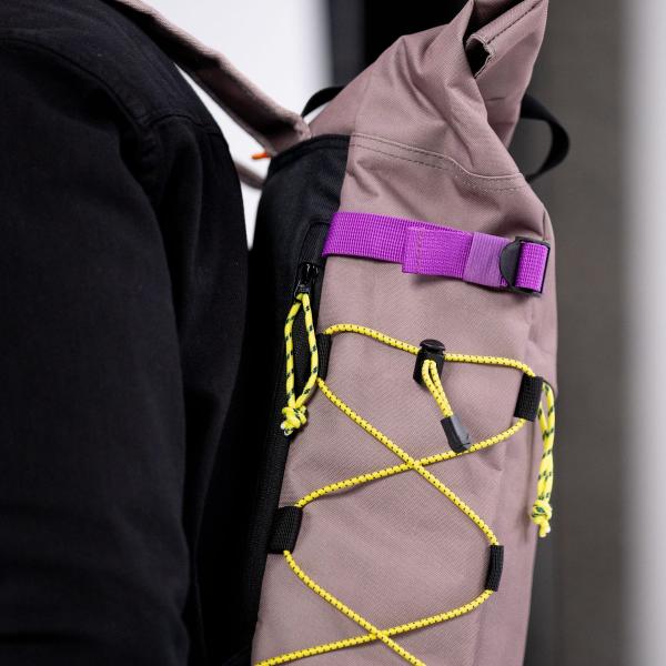 Rolltop rugzak - Taupe - Bruin