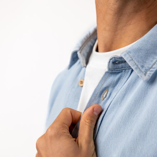 Surchemise en denim - Denim bleach - Bleu