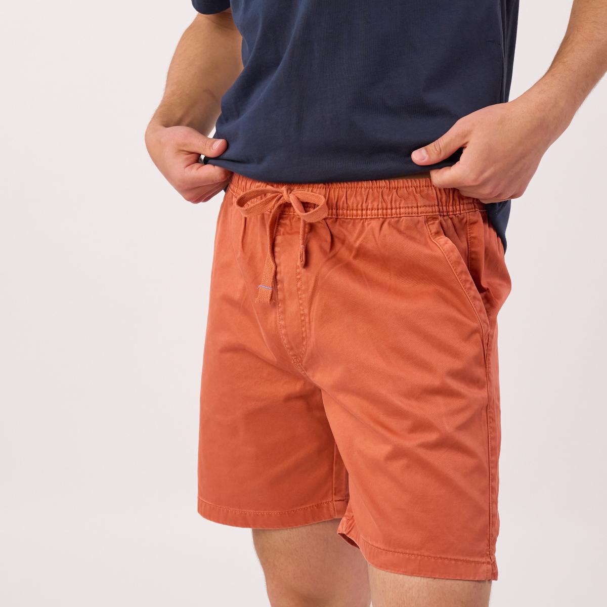 Katoenen short - Jeansblauw