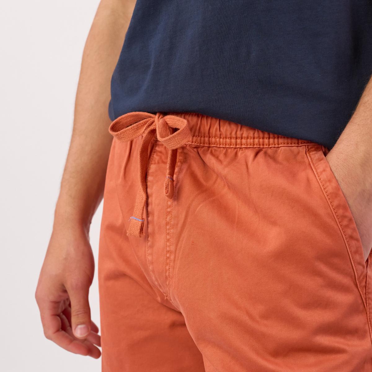 Katoenen short - Jeansblauw
