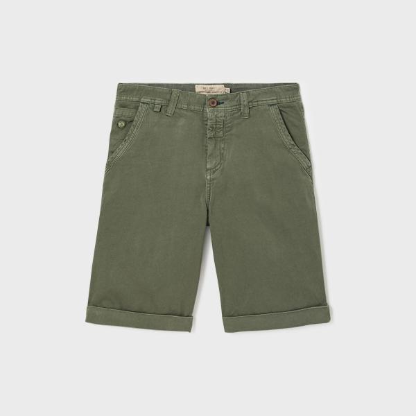 Bermuda en 100% coton bio - Kaki - Vert