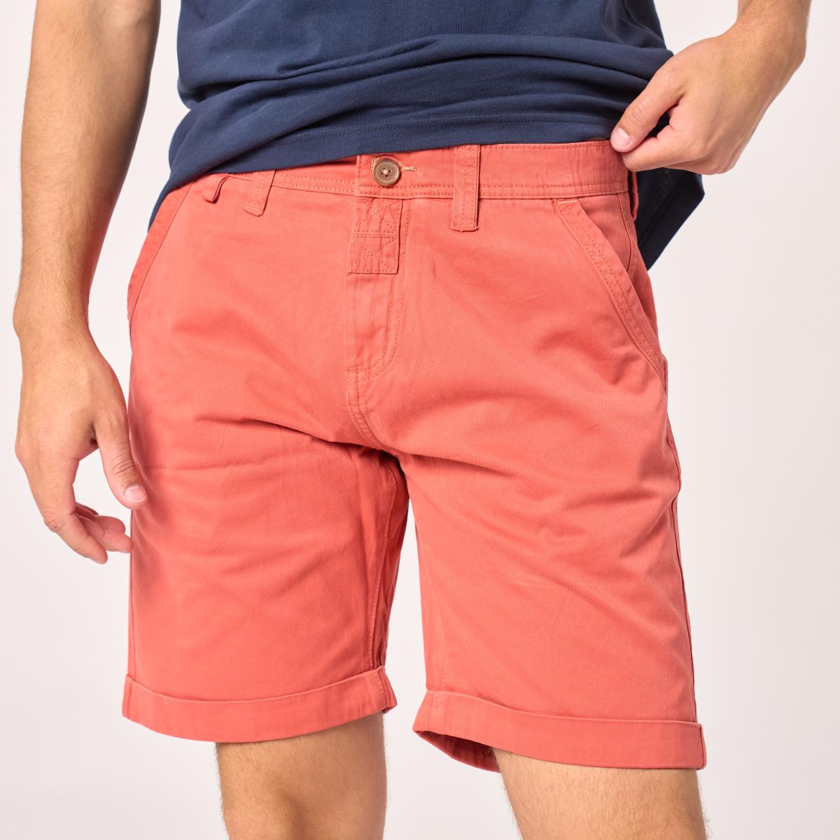 Bermuda van 100% biologisch katoen - Terracotta - Oranje