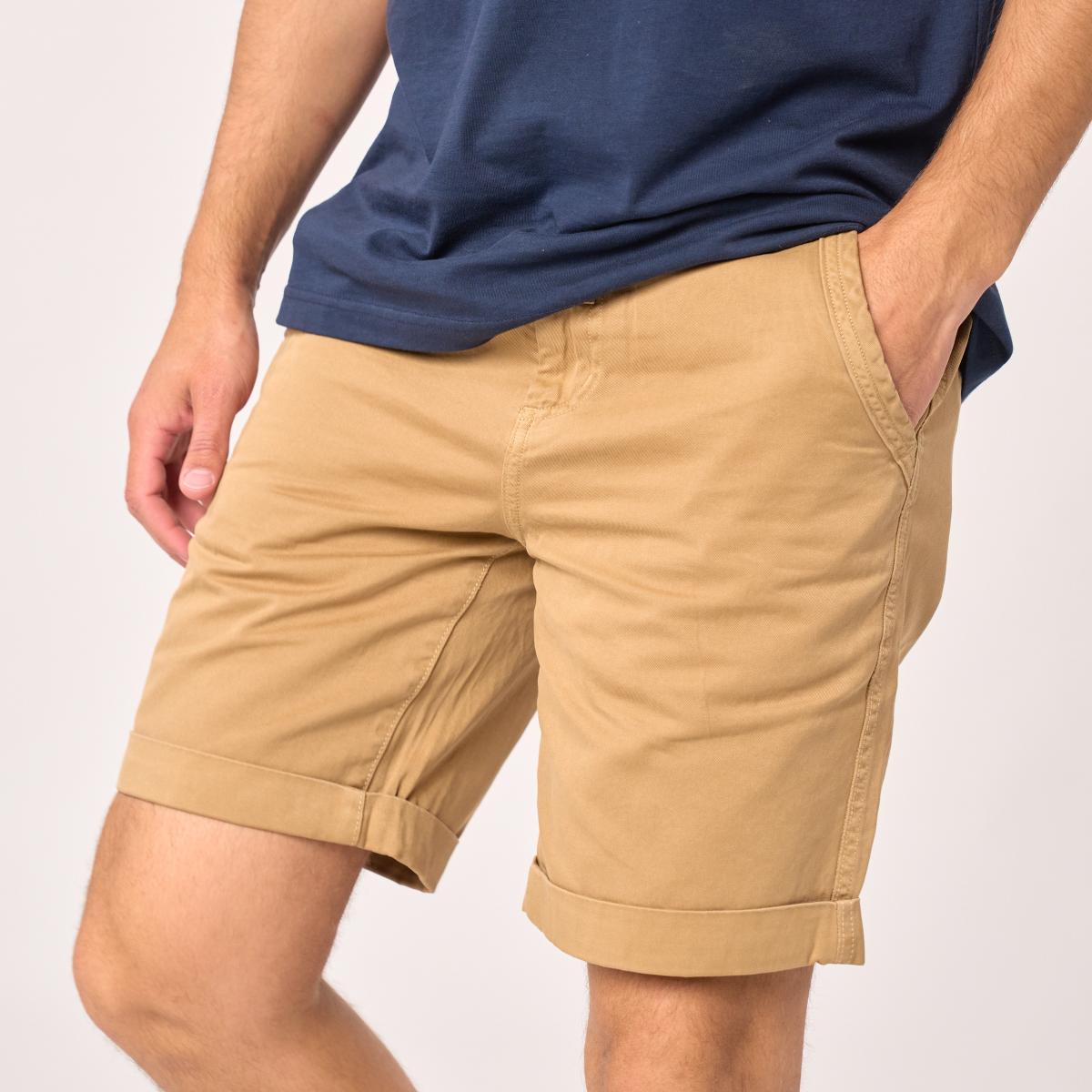 Bermuda van 100% biologisch katoen - Beige