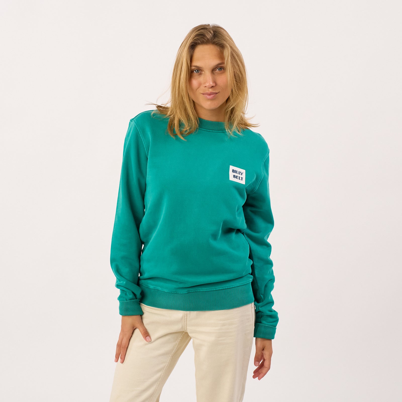 Sweater van 100% biologisch katoen BILLYCLUB - Groen