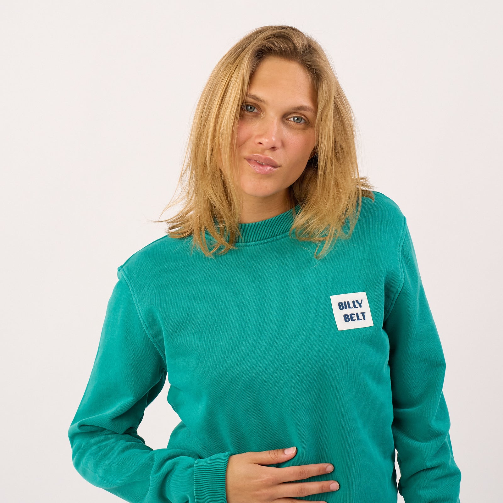 Sweater van 100% biologisch katoen BILLYCLUB - Groen