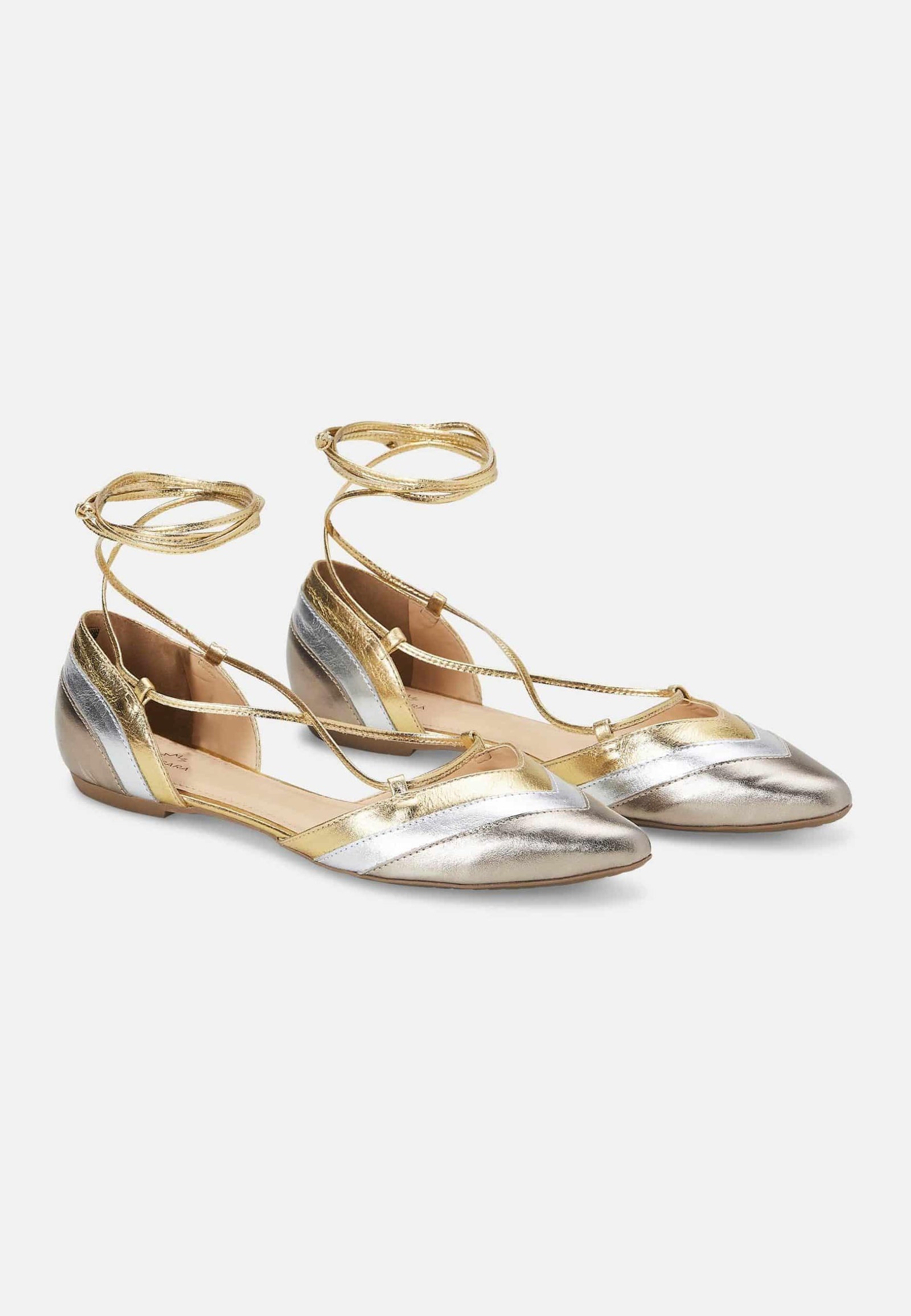 Mangará Cereja Dames Zomersandalen - Gouden