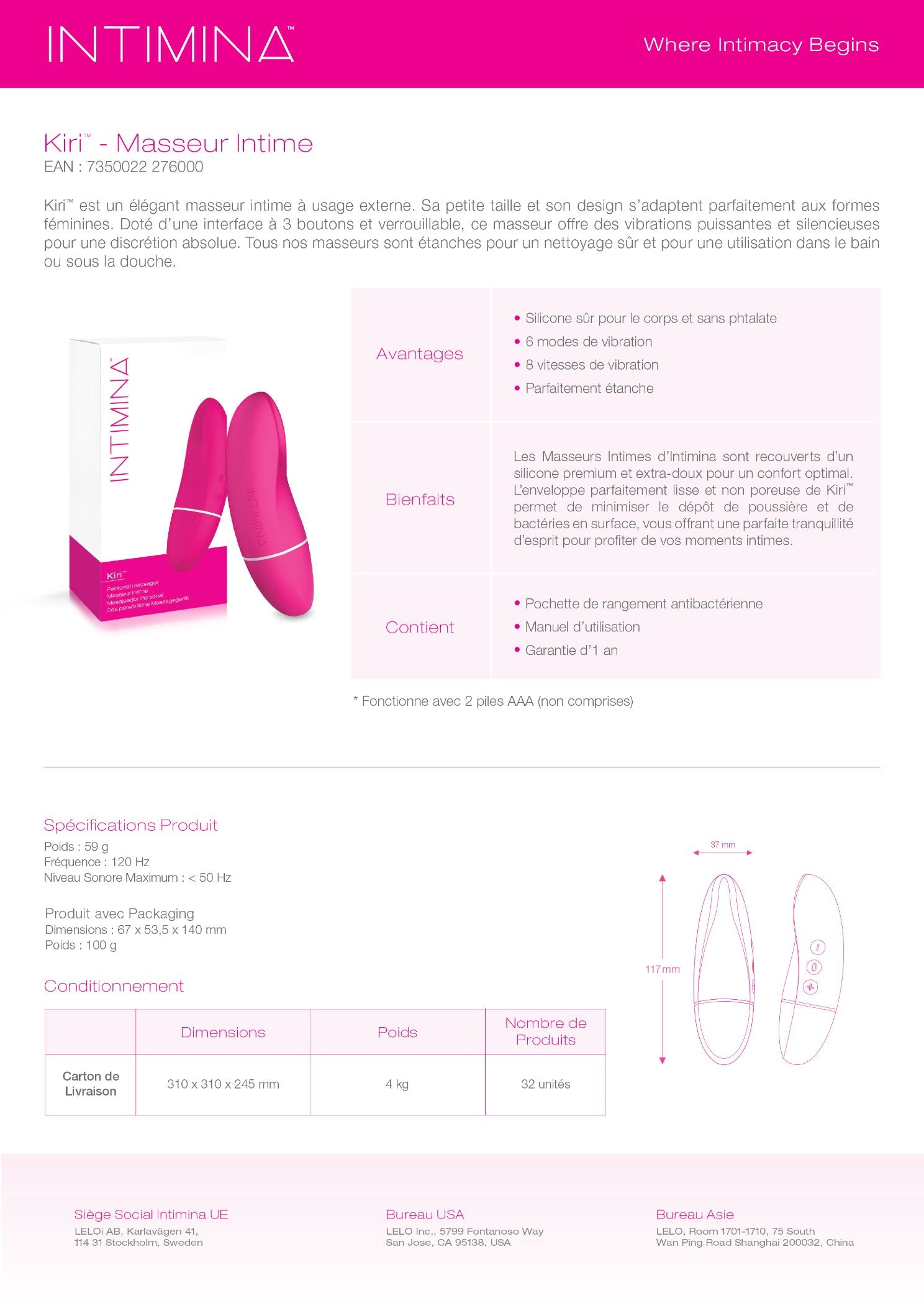 Kiri Personal Massager - ML1(EN/FR/ES/DE)