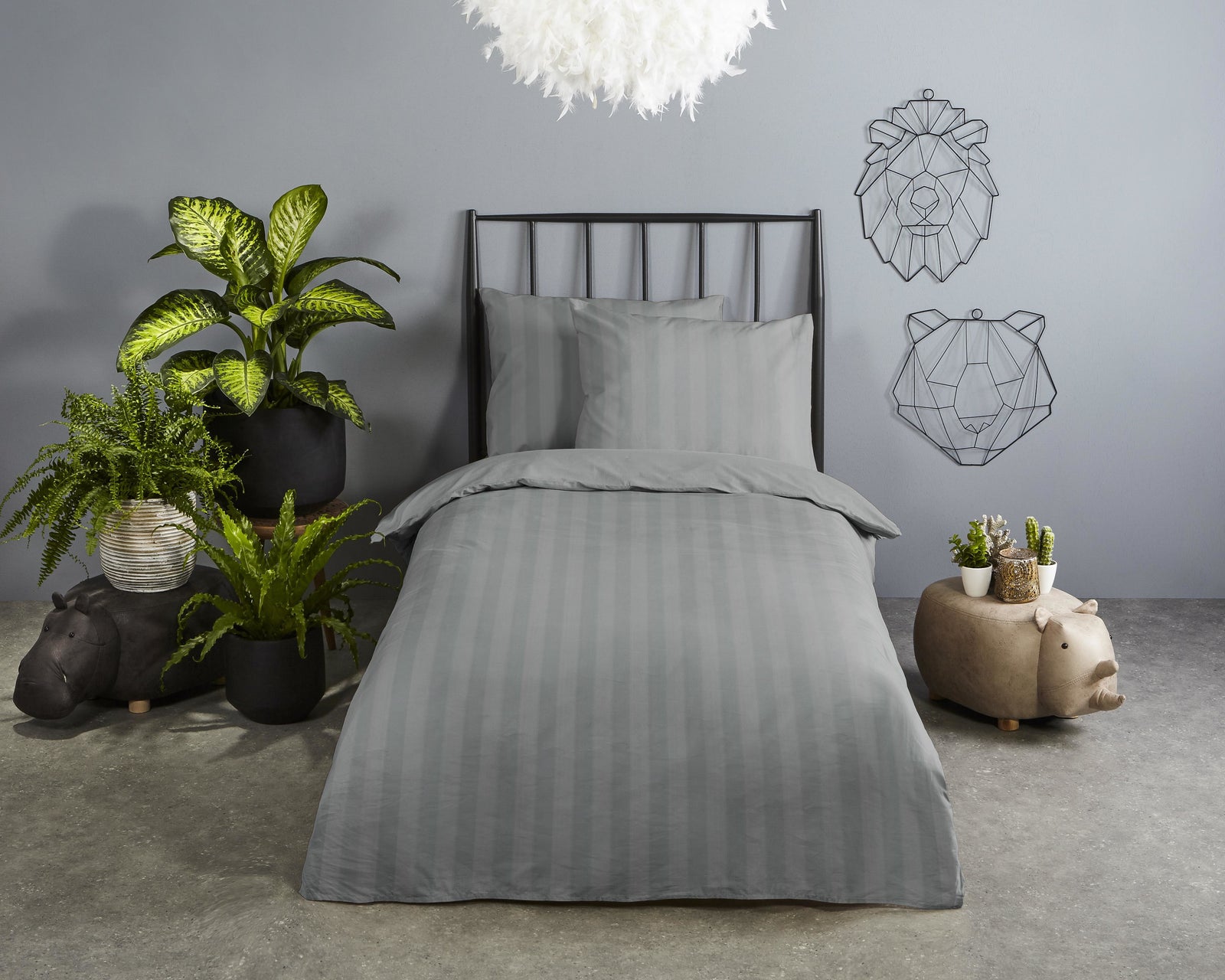 Descanso - Housse de couette - Hotel Sevilla - Grey