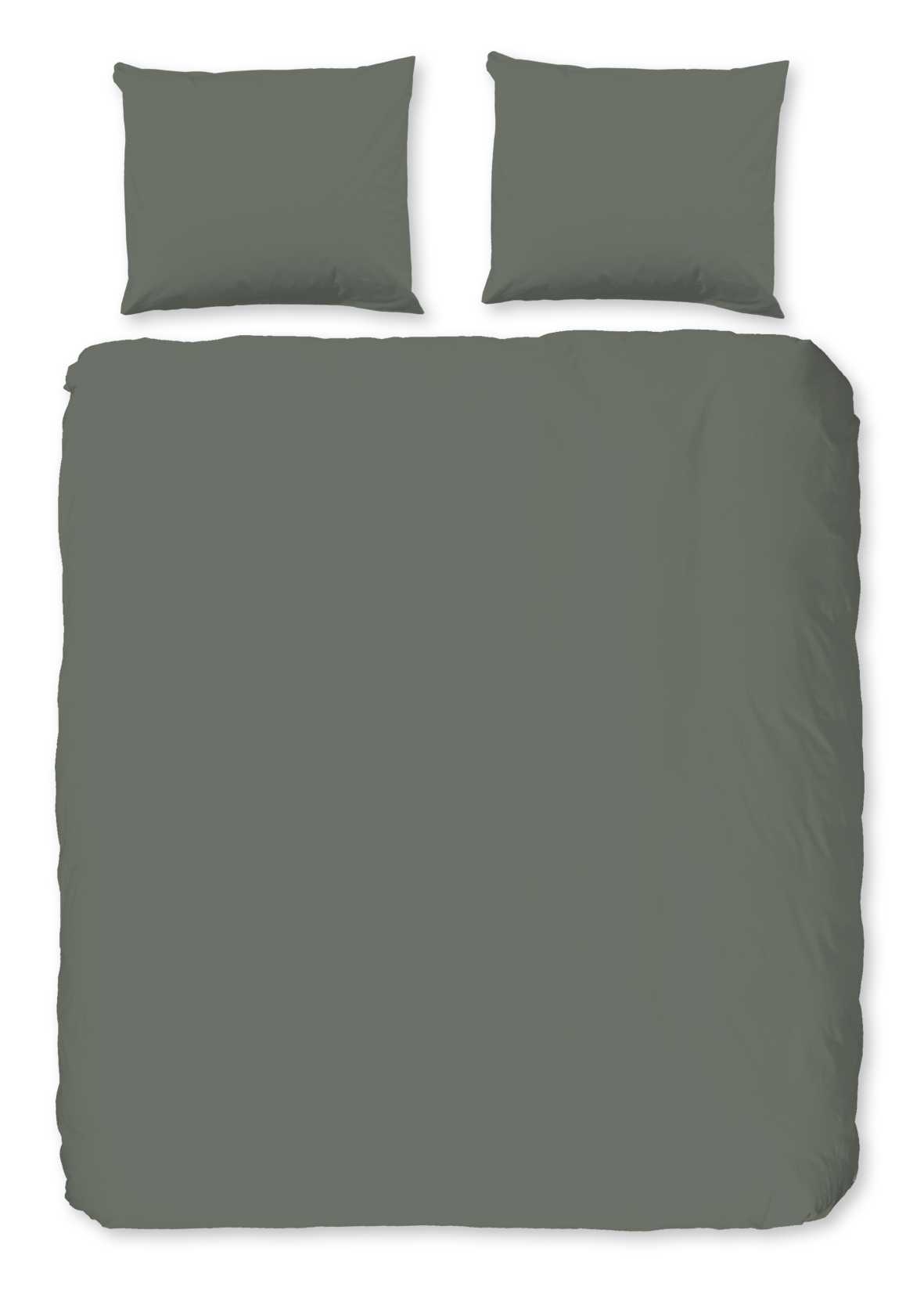 Good Morning - Dekbedovertrek - Uni - Olive Green