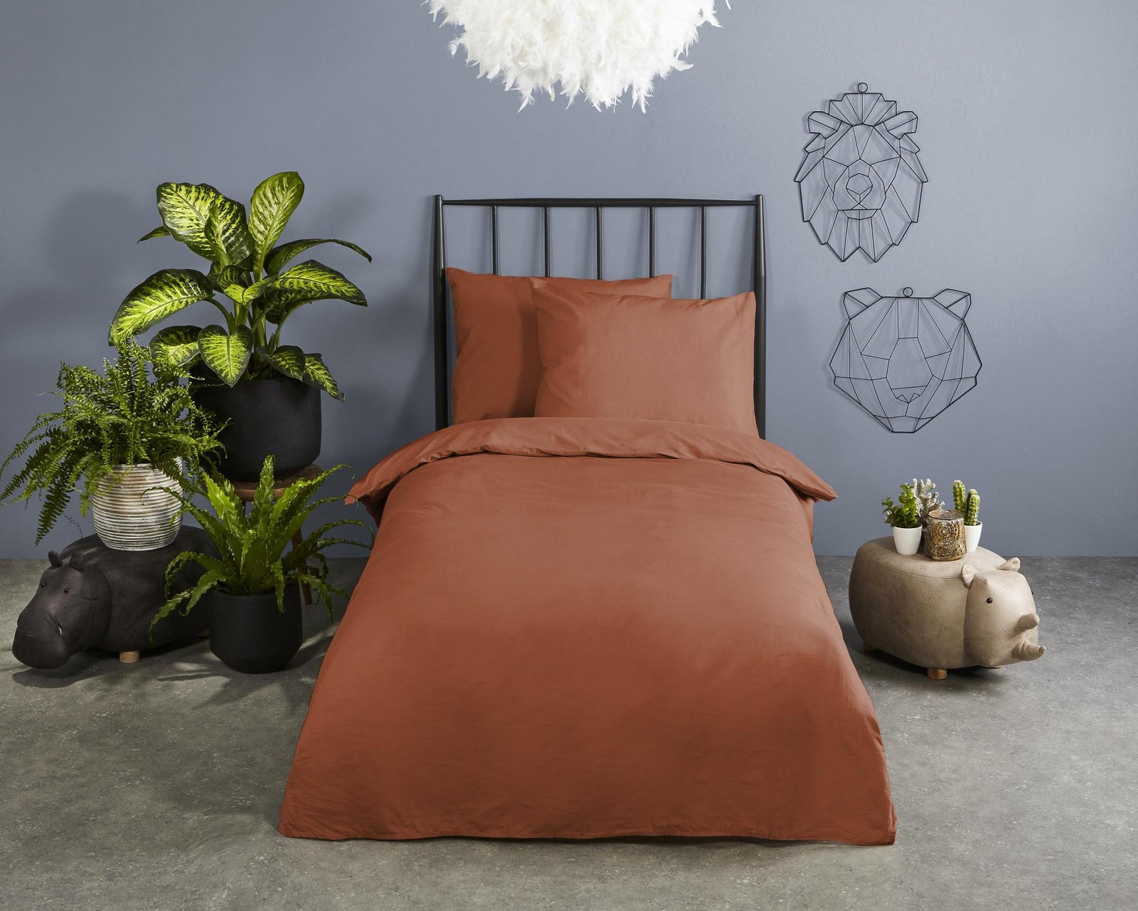 Good Morning - Dekbedovertrek - Uni - Terra