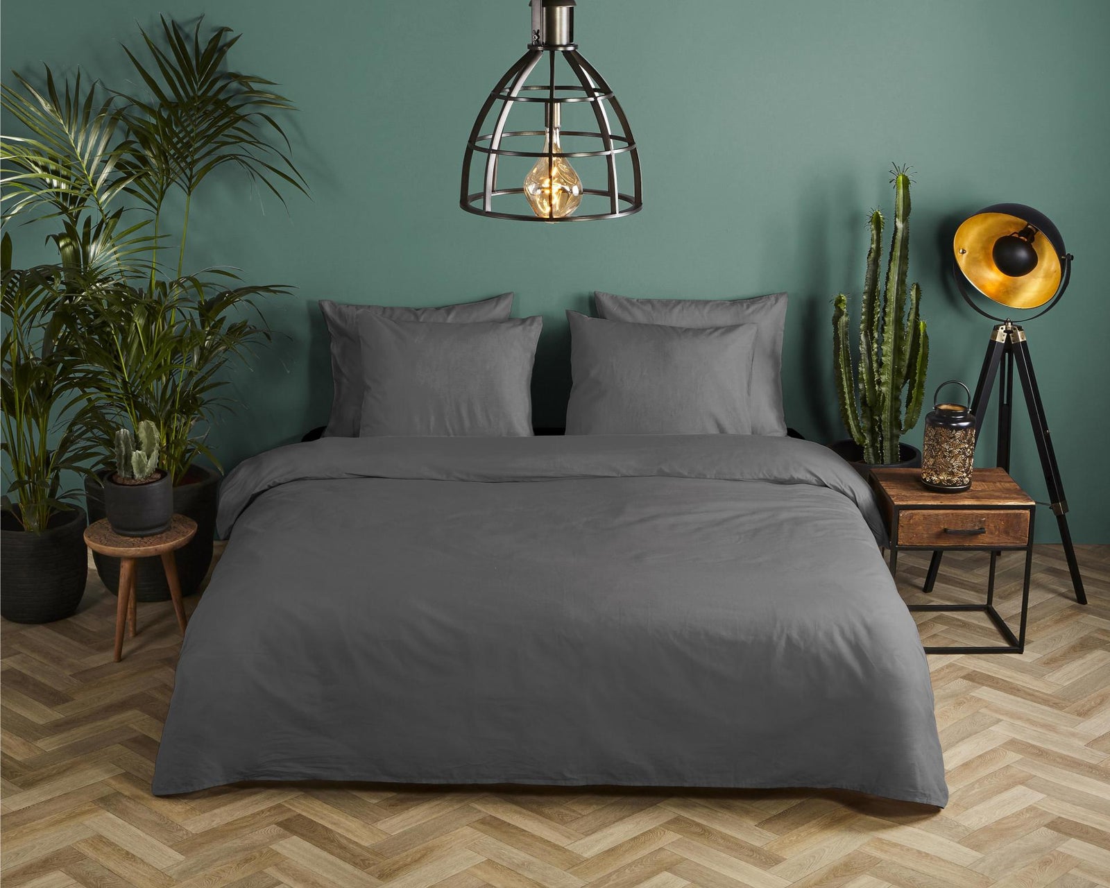 Hip - Housse De Couette - Uni - Anthracite