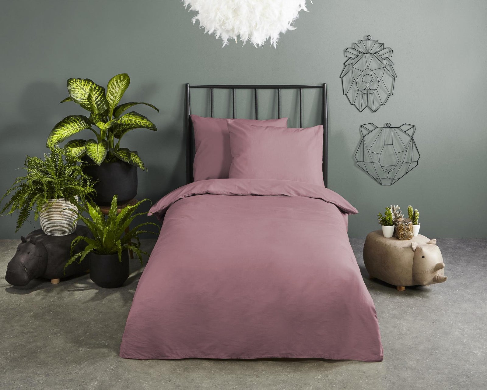 Hip - Housse De Couette - Uni - Pink