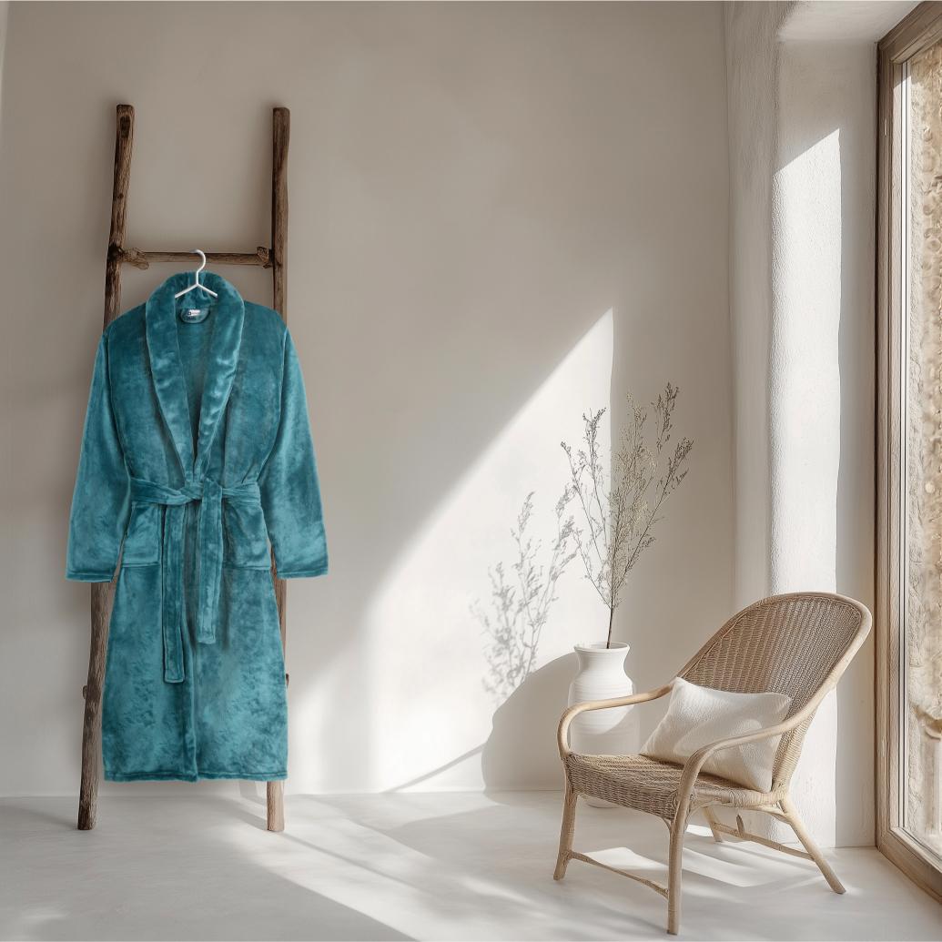 Good Morning - Peignoir - Uni - Petrol