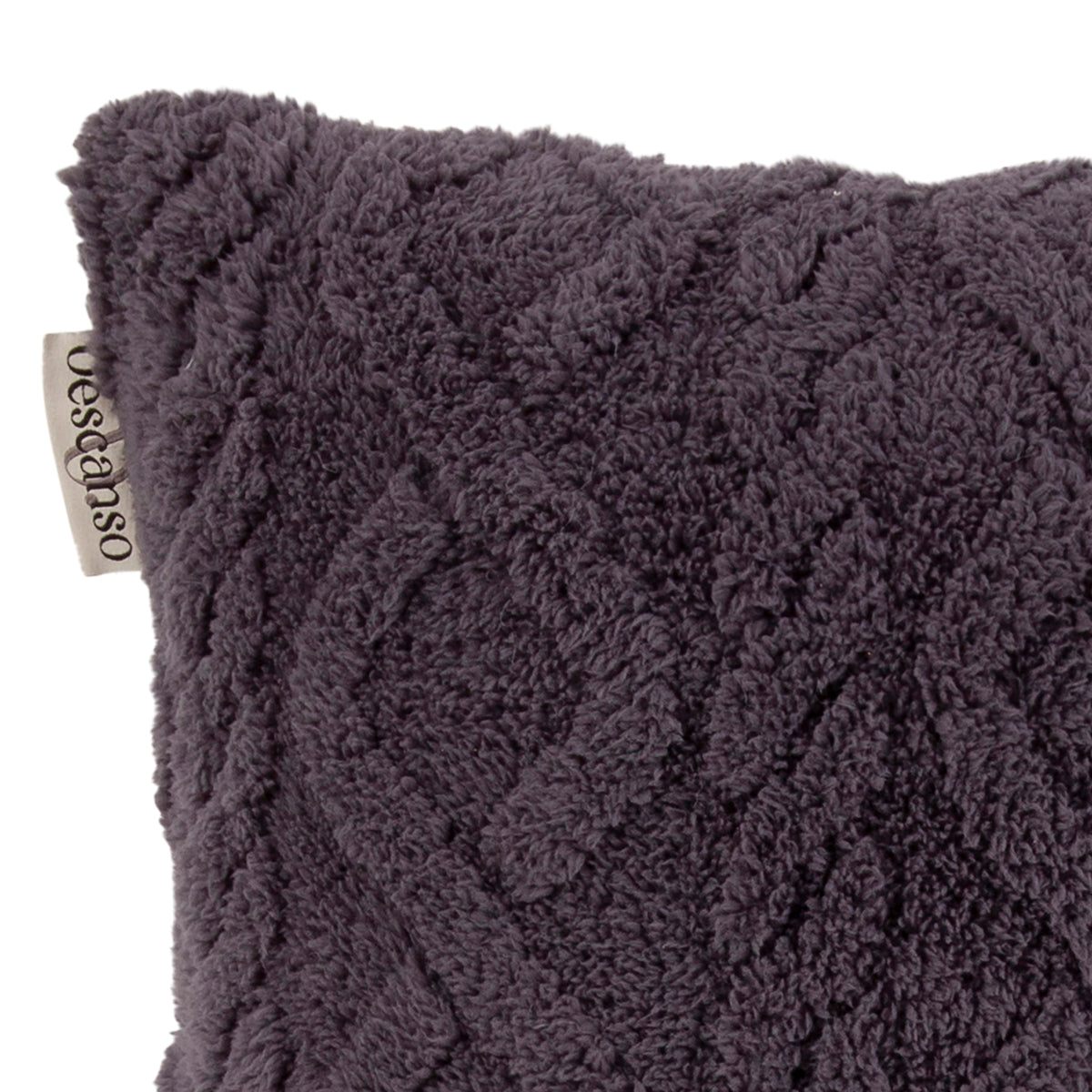 Descanso - Coussin décoratif - Jacquard teddy - Anthracite