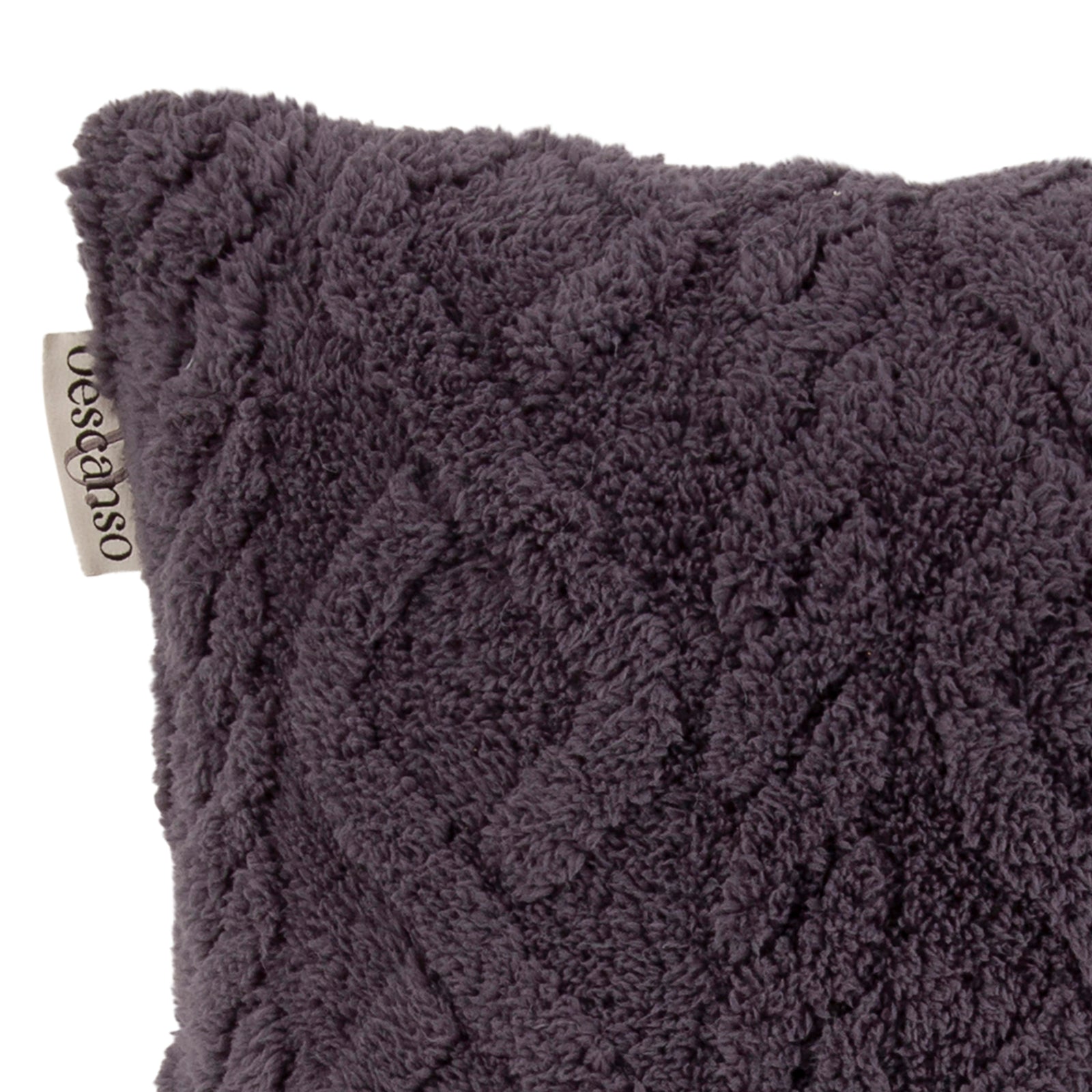Descanso - Coussin décoratif - Jacquard teddy - Anthracite