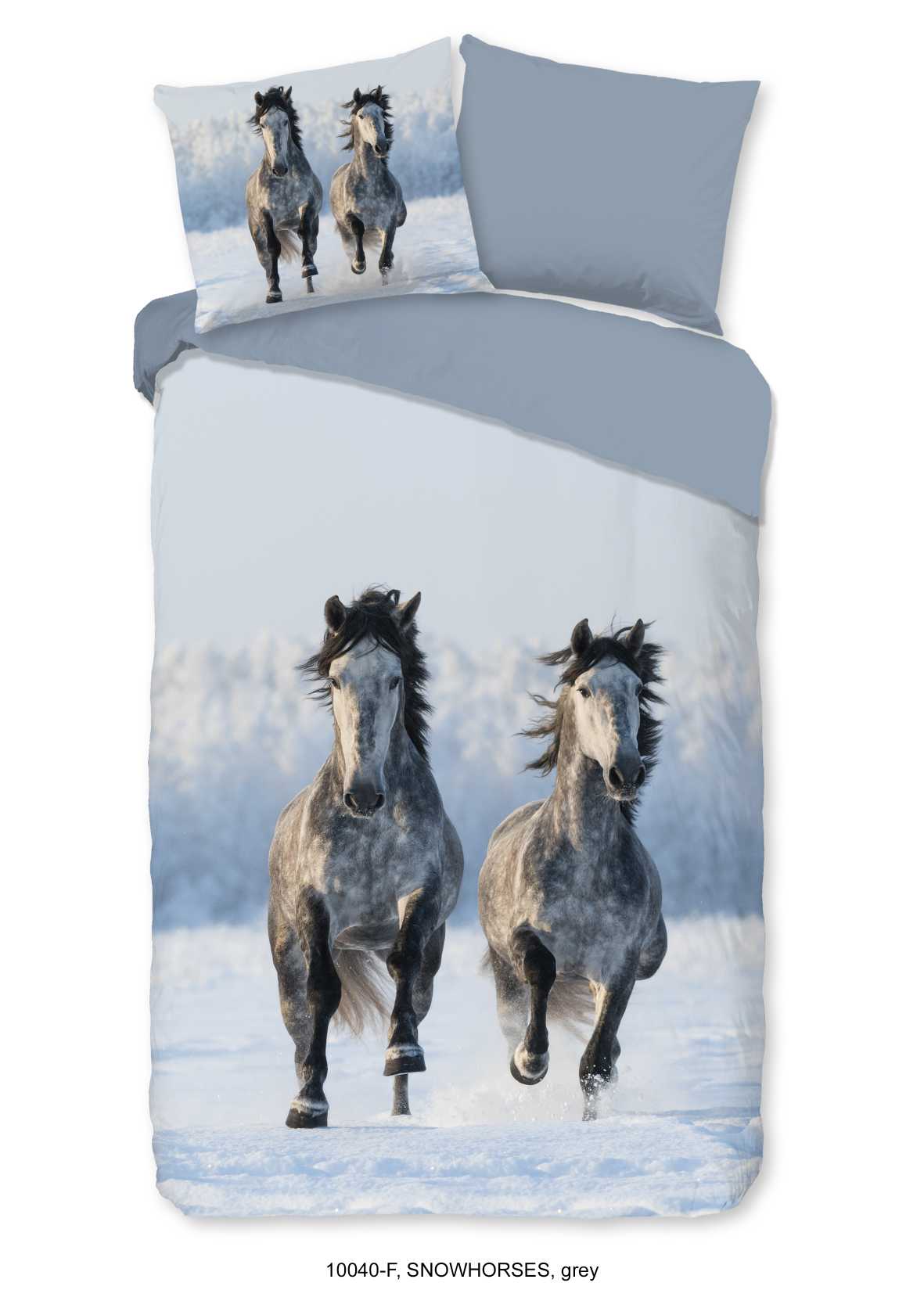 Good Morning - Dekbedovertrek - Snowhorses - Multi