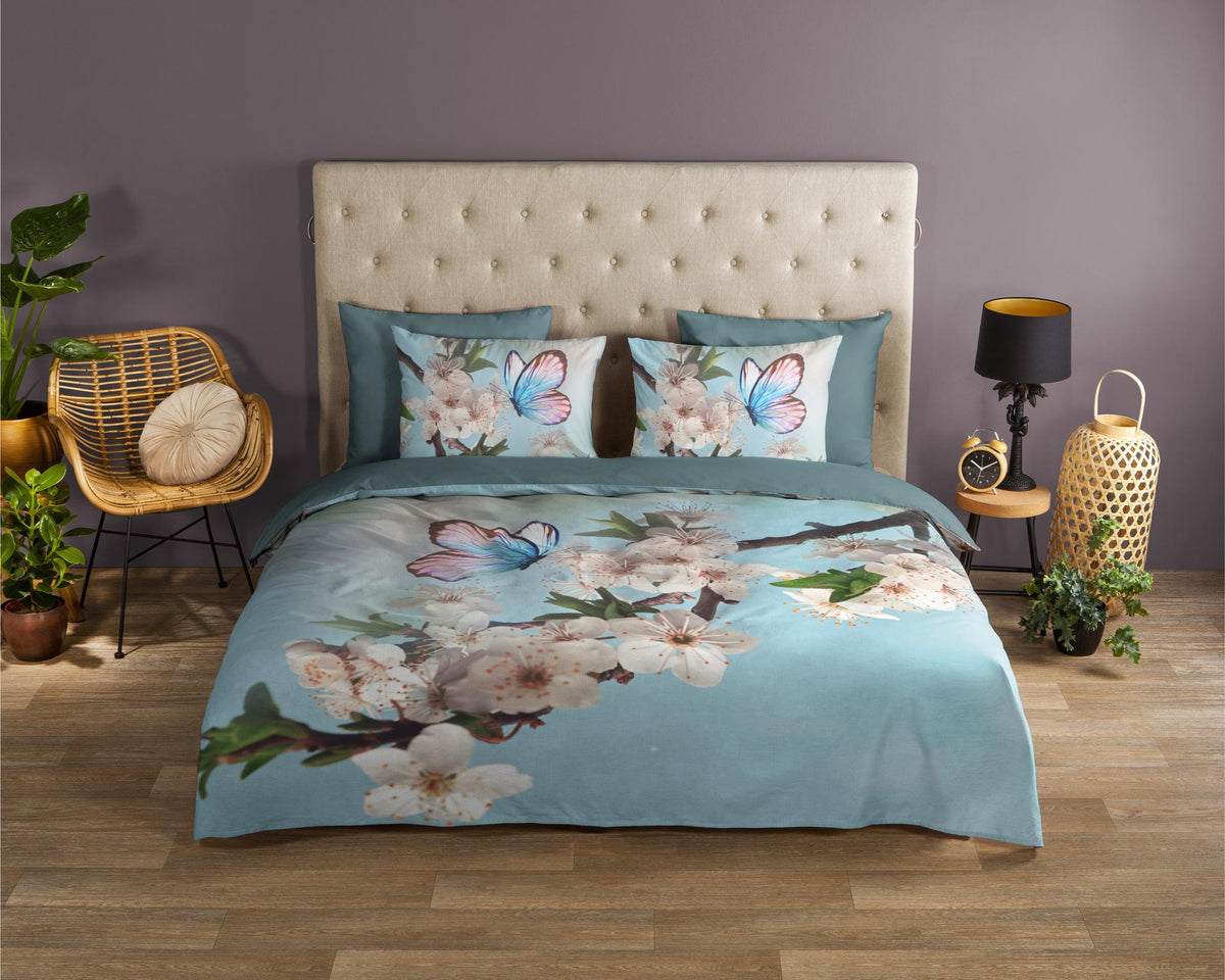 Good Morning - Dekbedovertrek - Mayla - Aqua