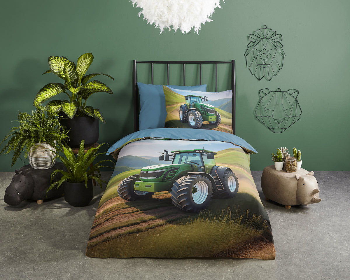 Good Morning - Dekbedovertrek - Aart - Green