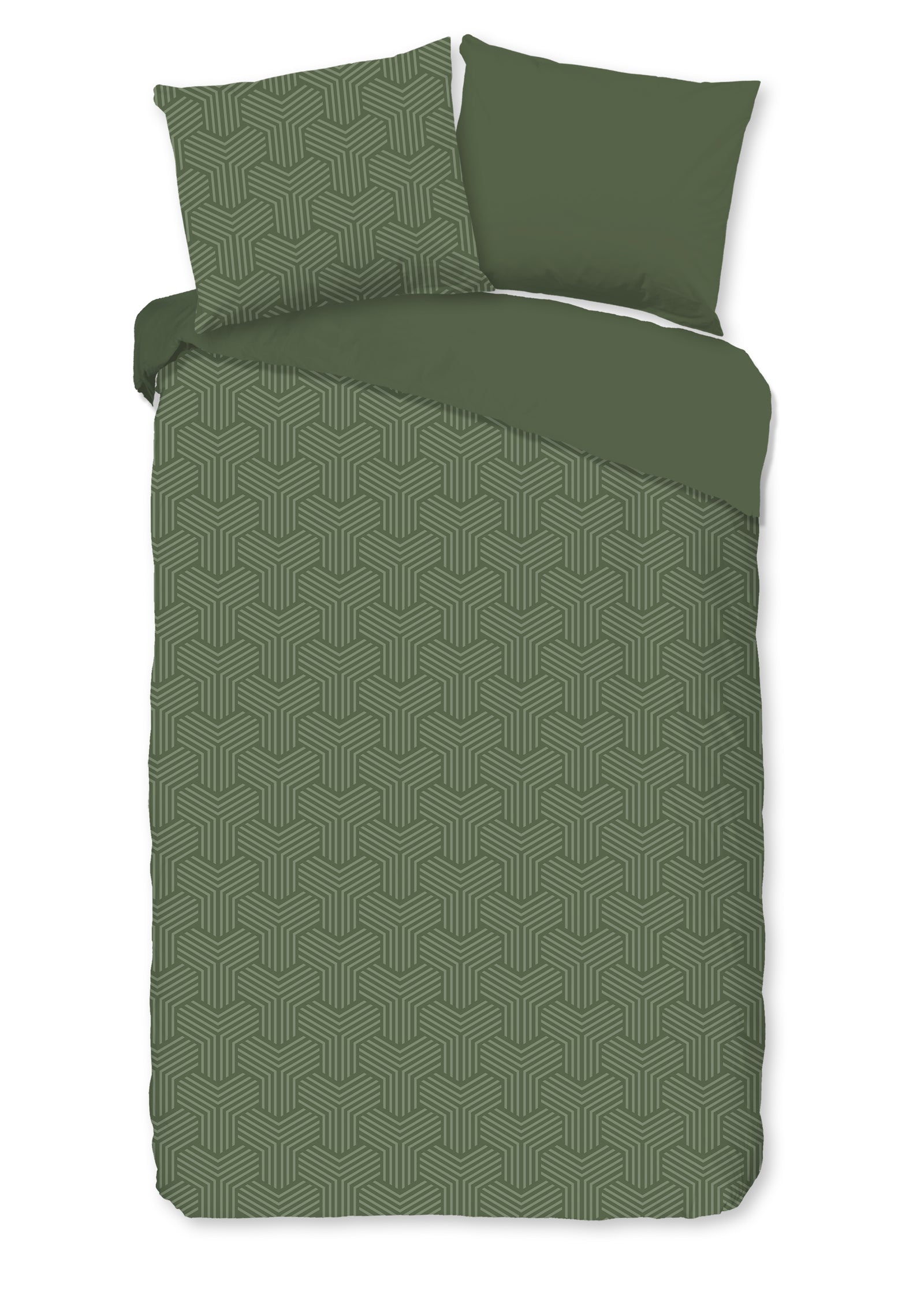 Pure - Dekbedovertrek - Groningen - Olive Green