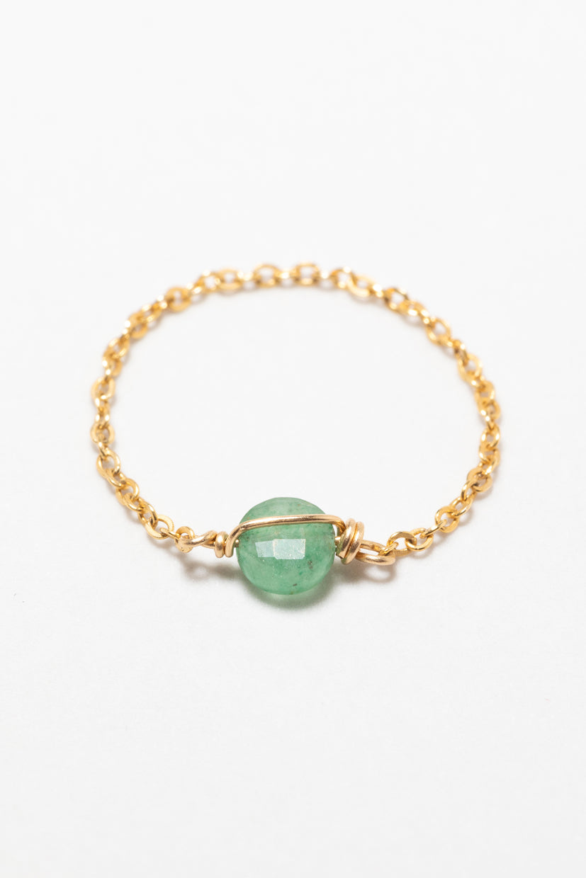 Rings - kettinkje Stella Goud - Aventurijn