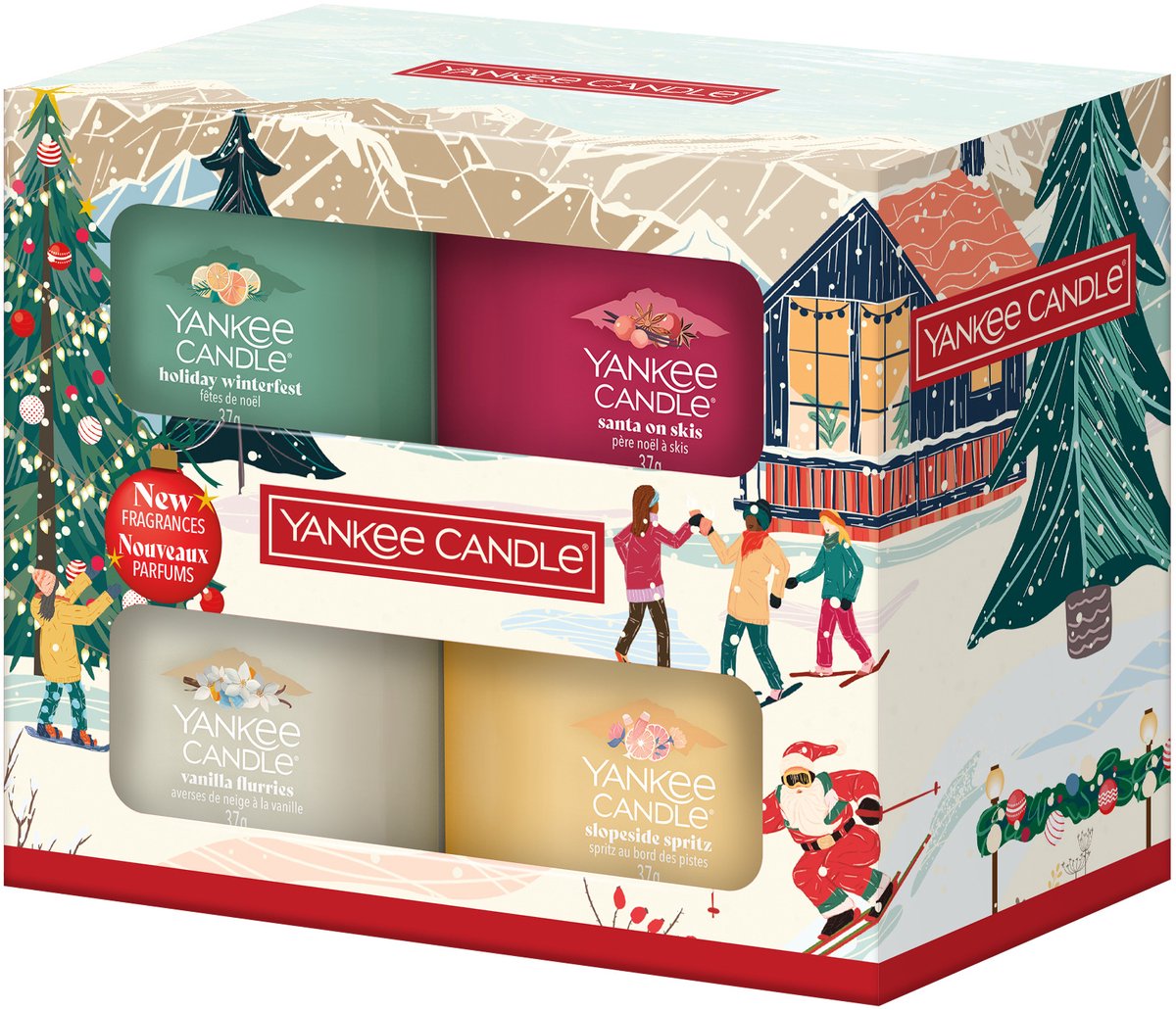 YC Apres Ski Collection 4 Filled Votive Gift Set