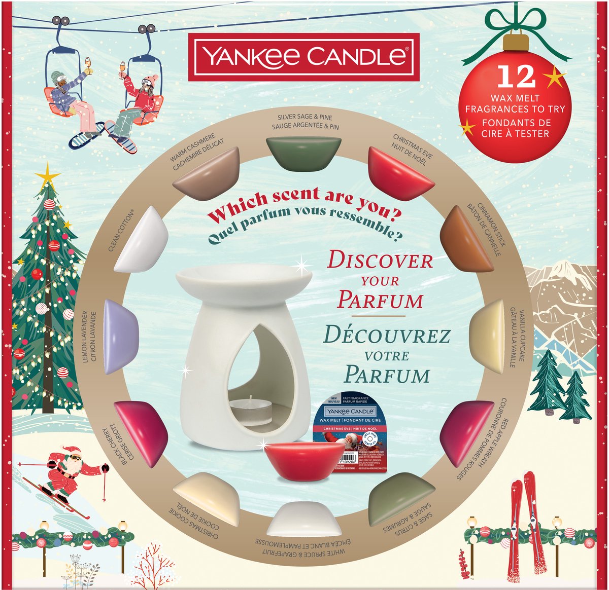 YC Apres Ski Collection 12 Wax Melts & Warmer Gift Set
