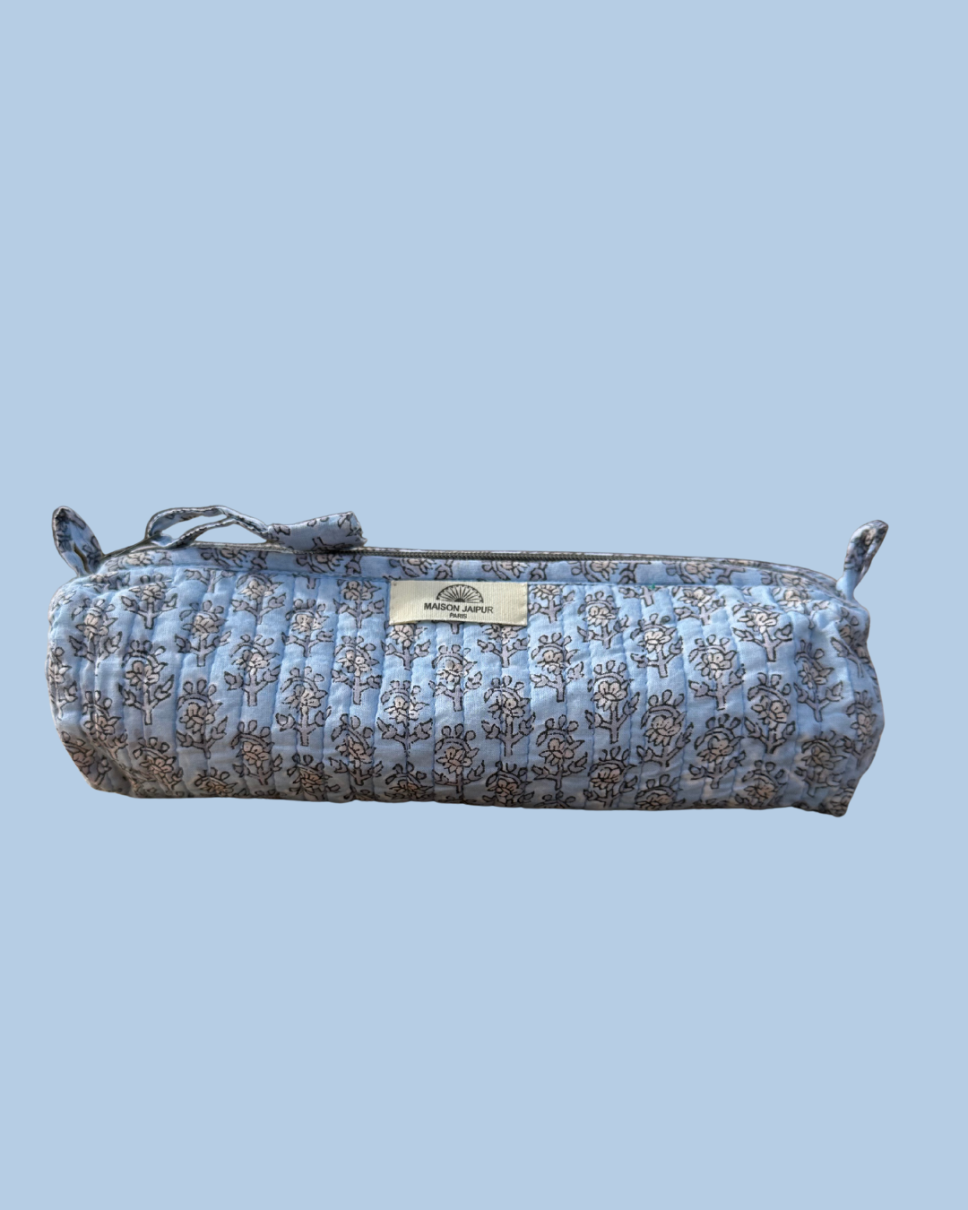 Trousse Indore Bleu en voile de coton