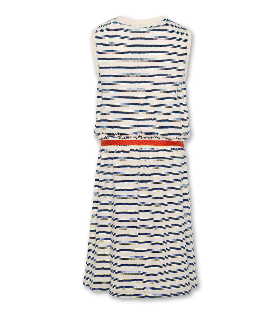 C-Neck Dress  - Blue