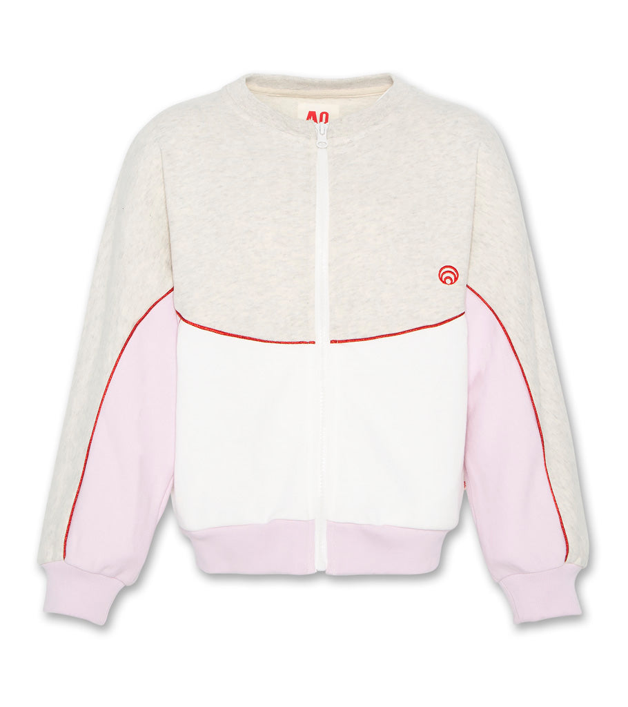 Colour Block Jacket - Oyster