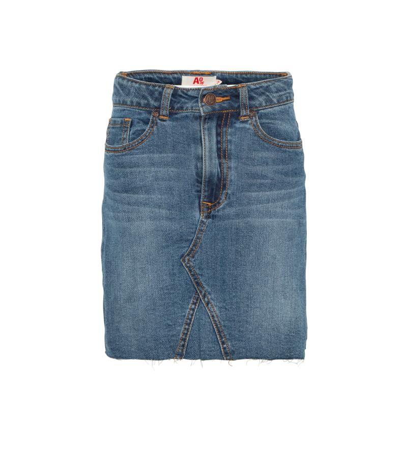 Short Zoe Denim Skirt - Wash Medium