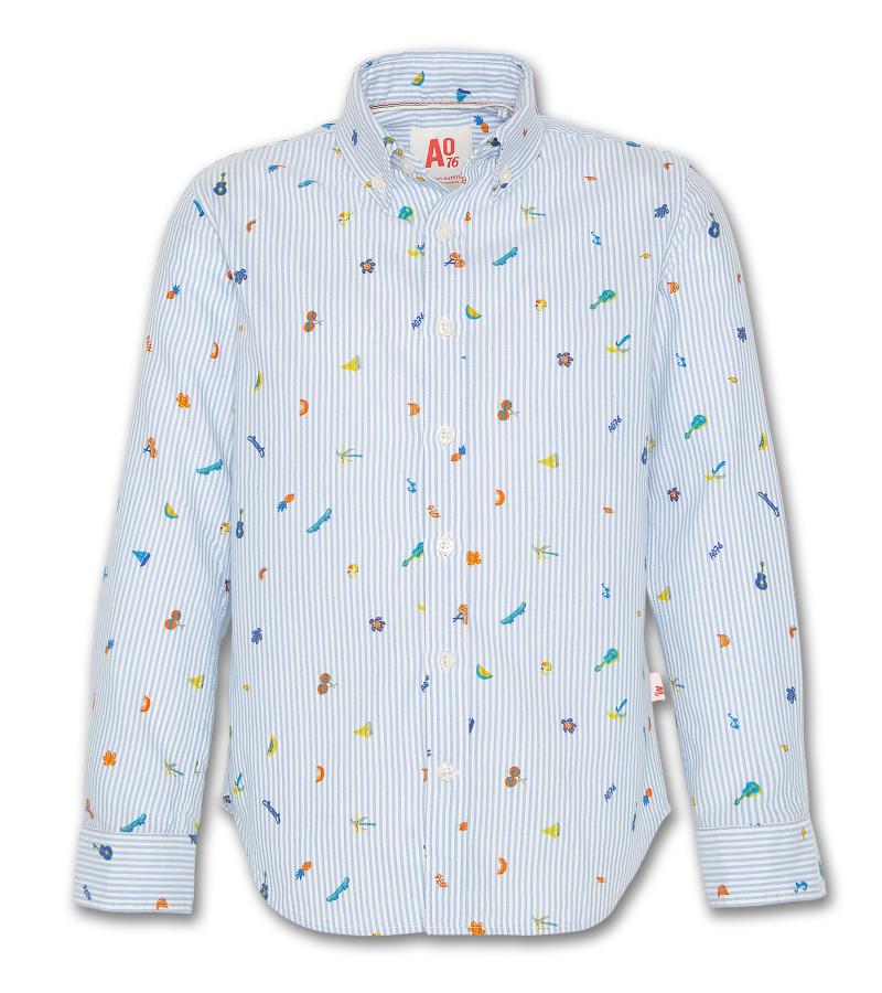 Button Down Shirt Hawaii - Blue