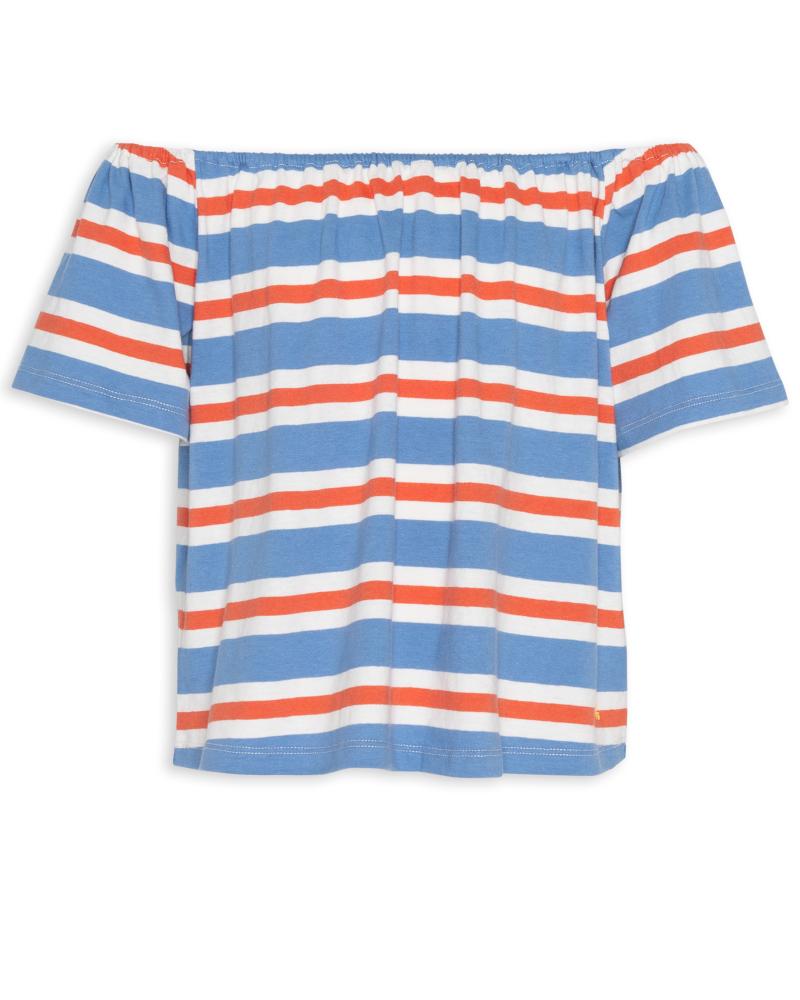 Dolly Shirt T-Shirt Stripe     - Red