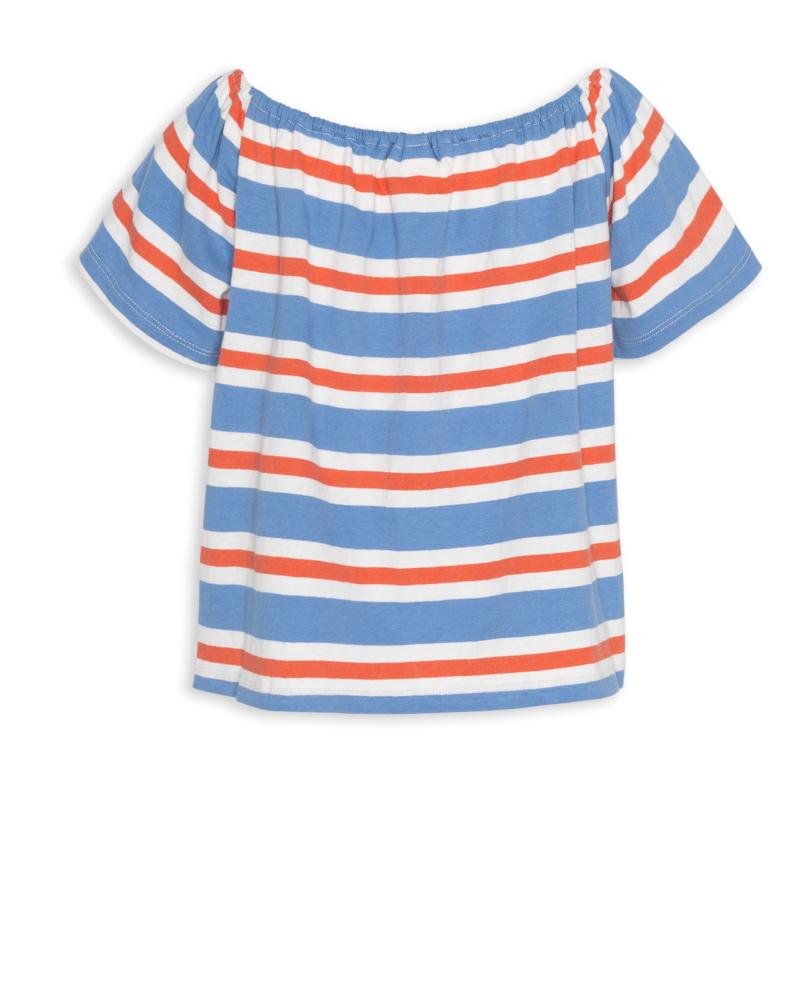 Dolly Shirt T-Shirt Stripe     - Red