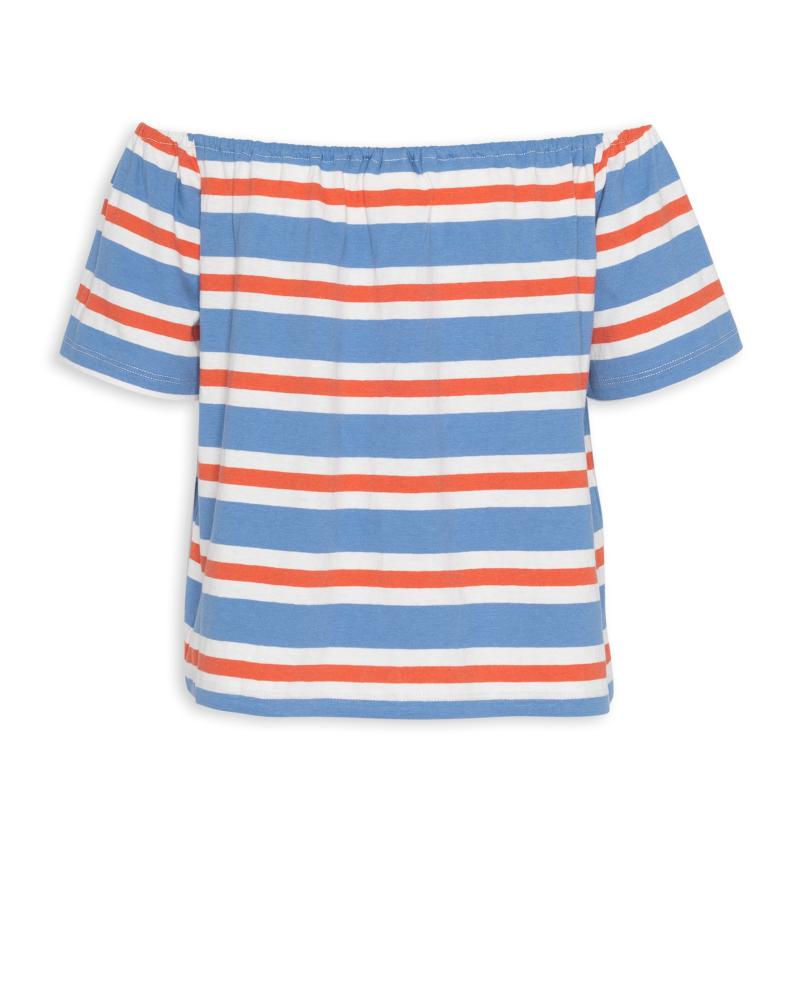 Dolly Shirt T-Shirt Stripe     - Red