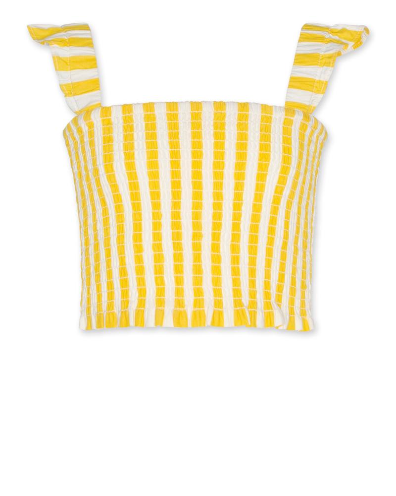 Aria Stripe Top - Yellow